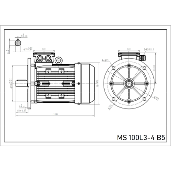 Silnik elektryczny 4kW 1400 obr/min. 100 B5